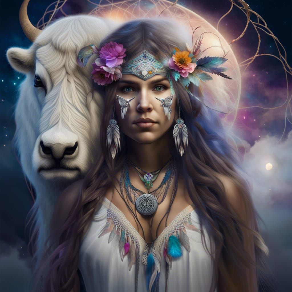 Mystical Dreamcatcher Guardian: White Buffalo Woman