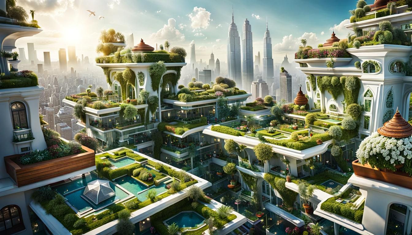Spring in SimCity Roof Top Garden - 2024 Addon OUT NOW! Nigh...