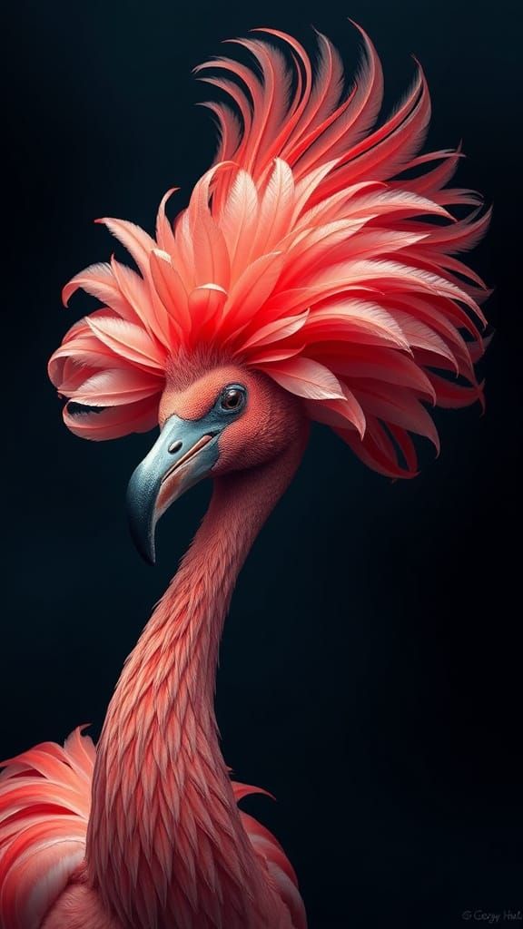 Surreal Rose Crabs in Dark Oceanic Realm