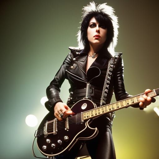 Joan Jett 80s Guitar Concert Photography