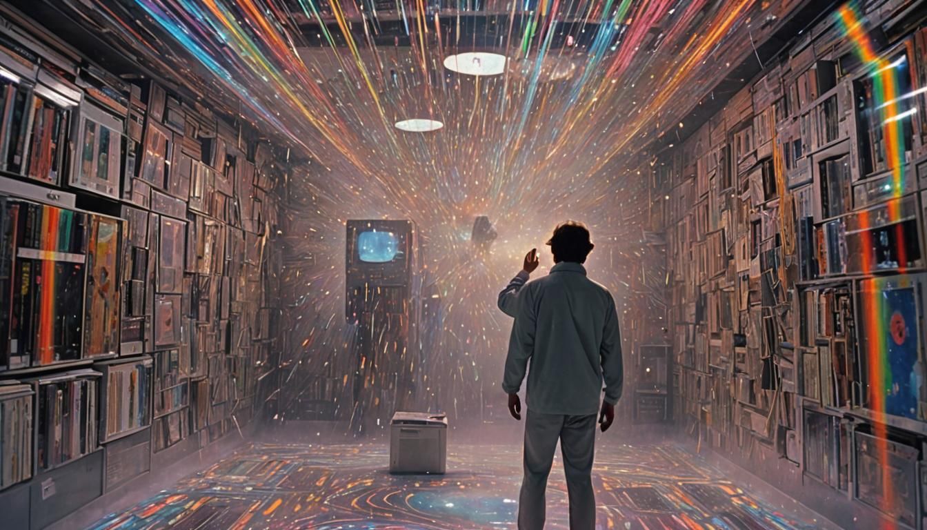 Psychedelic Cosmic Being Emerges from Vortex