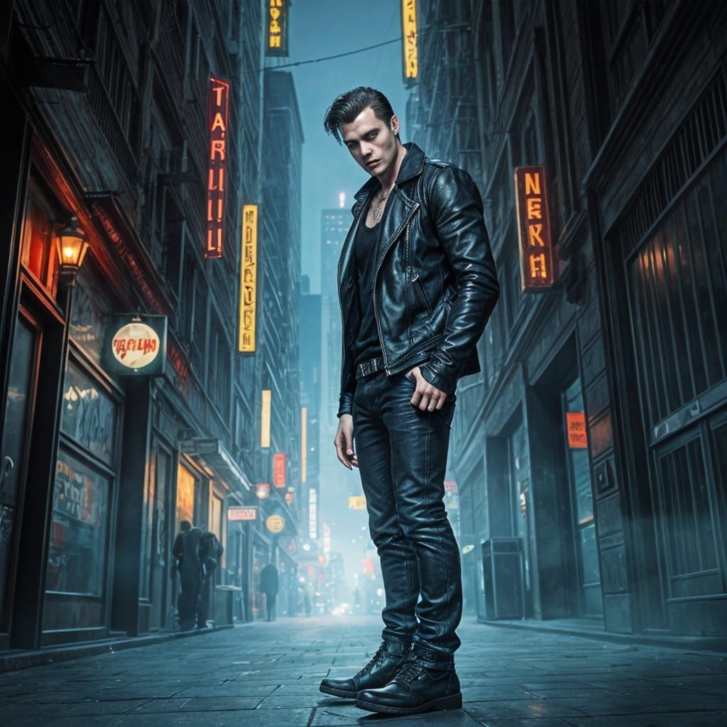 Modern Vampire in City at Night