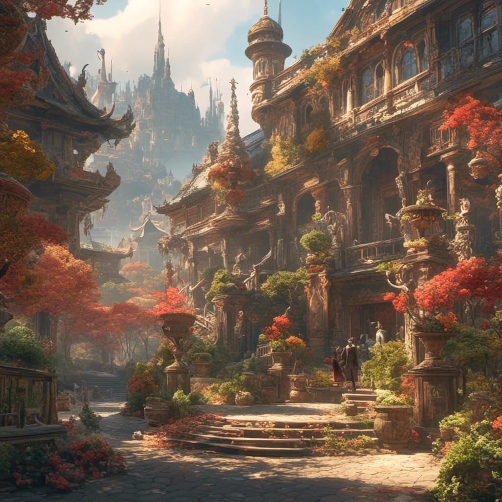 Detailed 3D Anime Art Inspired by Genshin Impact