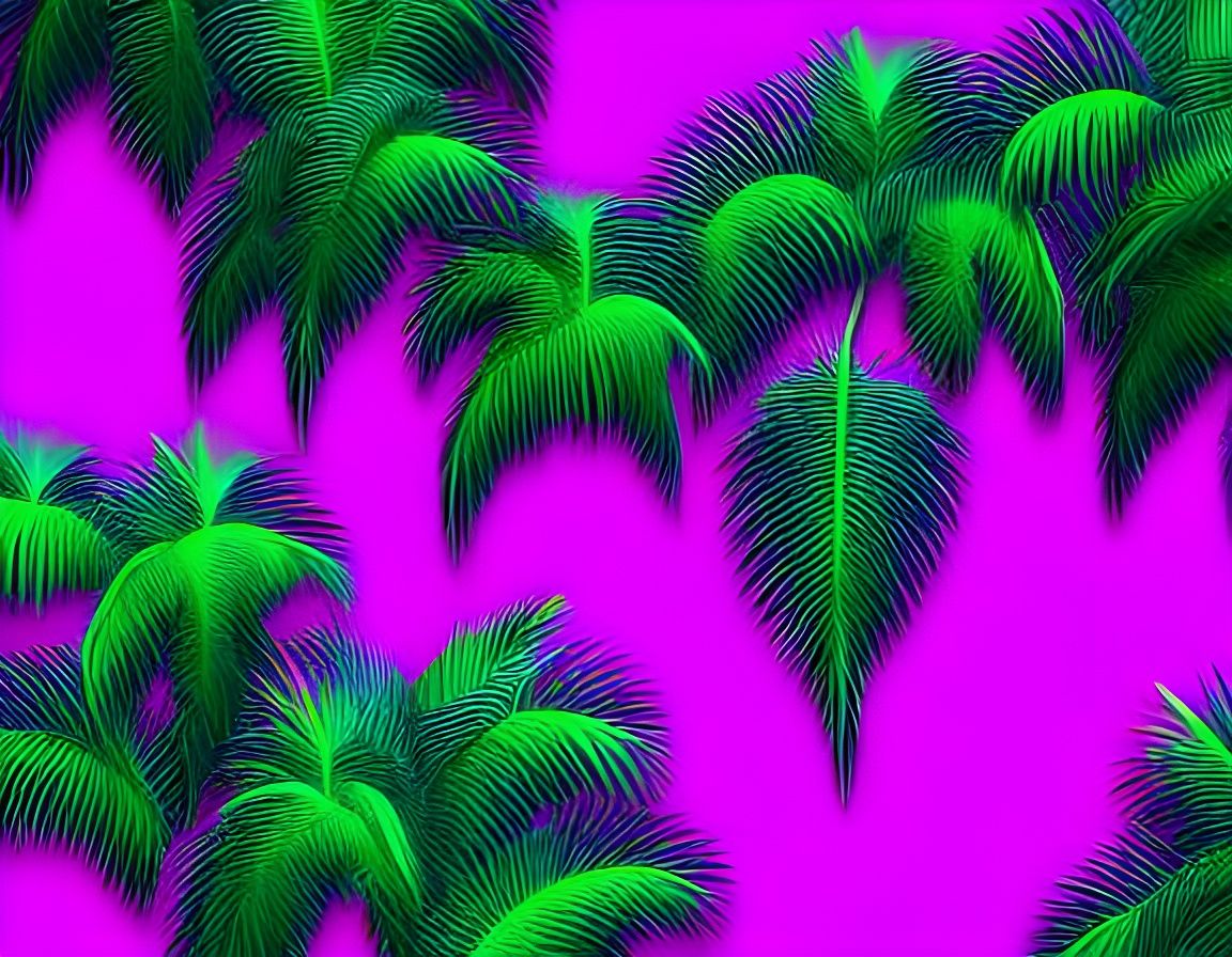 Sea of Green synthwave neon retro