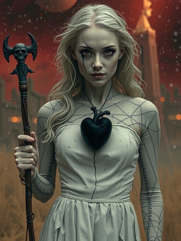 Grayfia Lucifuge's Dark Turmoil: A Haunting Portrait