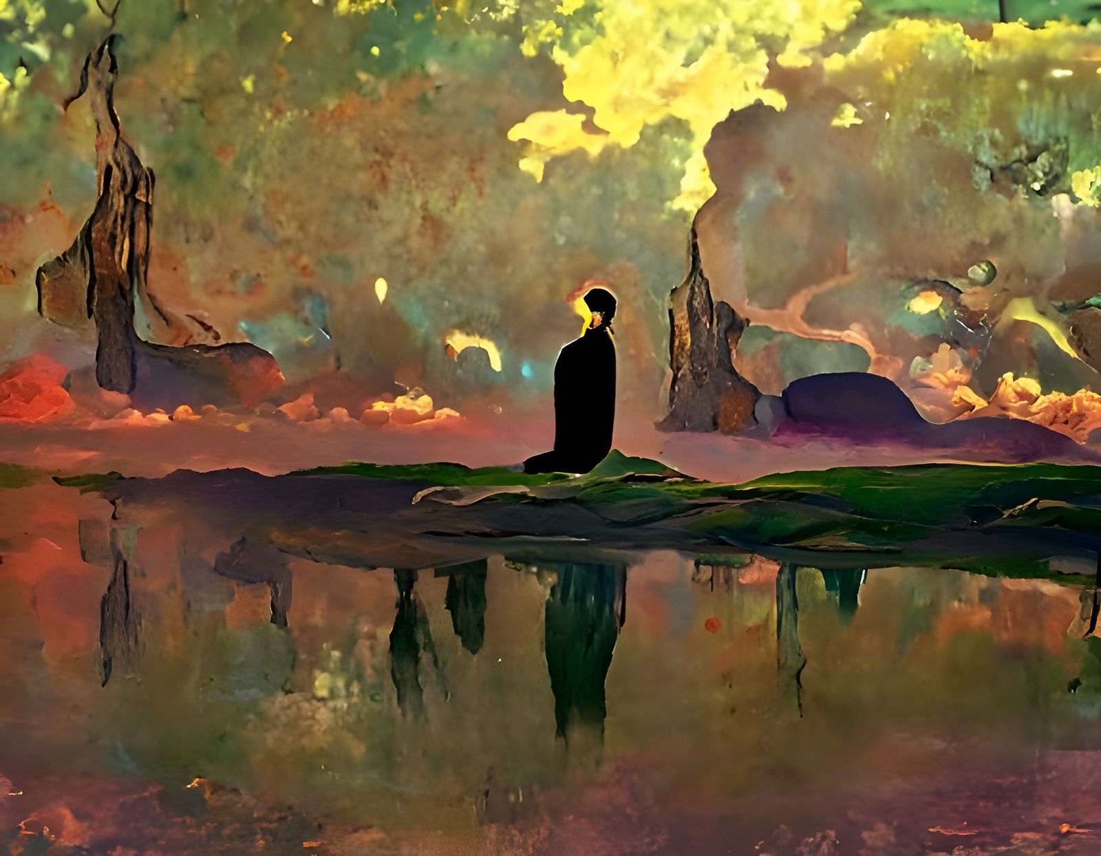 Existential Contemplation in Romantic Style