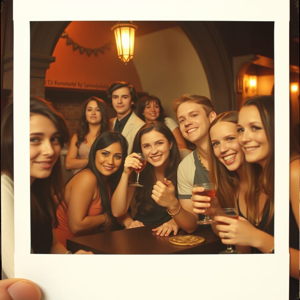 Night Out in 1300s London: Polaroid Film Still