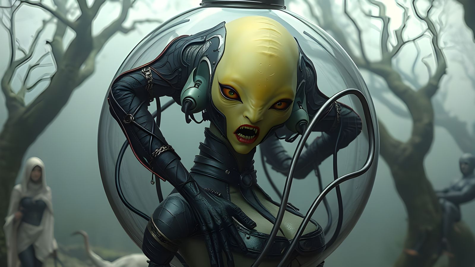 Ethereal Woodland Abomination in Glass Spheroid