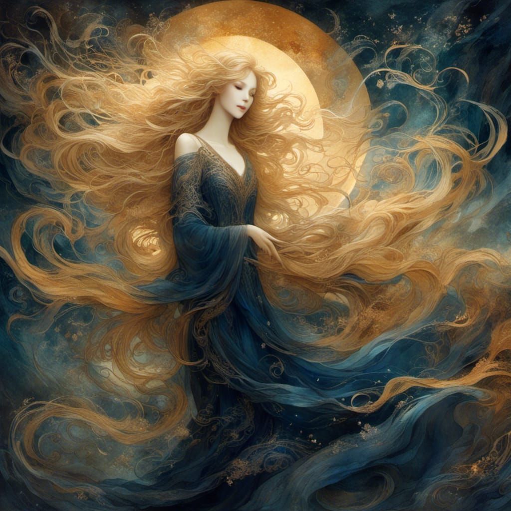 Ethereal Moonlit Goddess