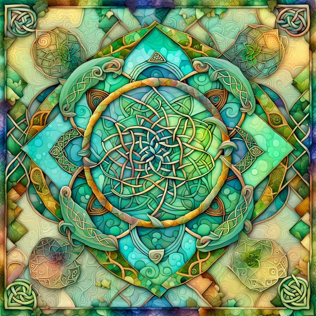 Pastiche/ celtic tribal symbols/ perfect