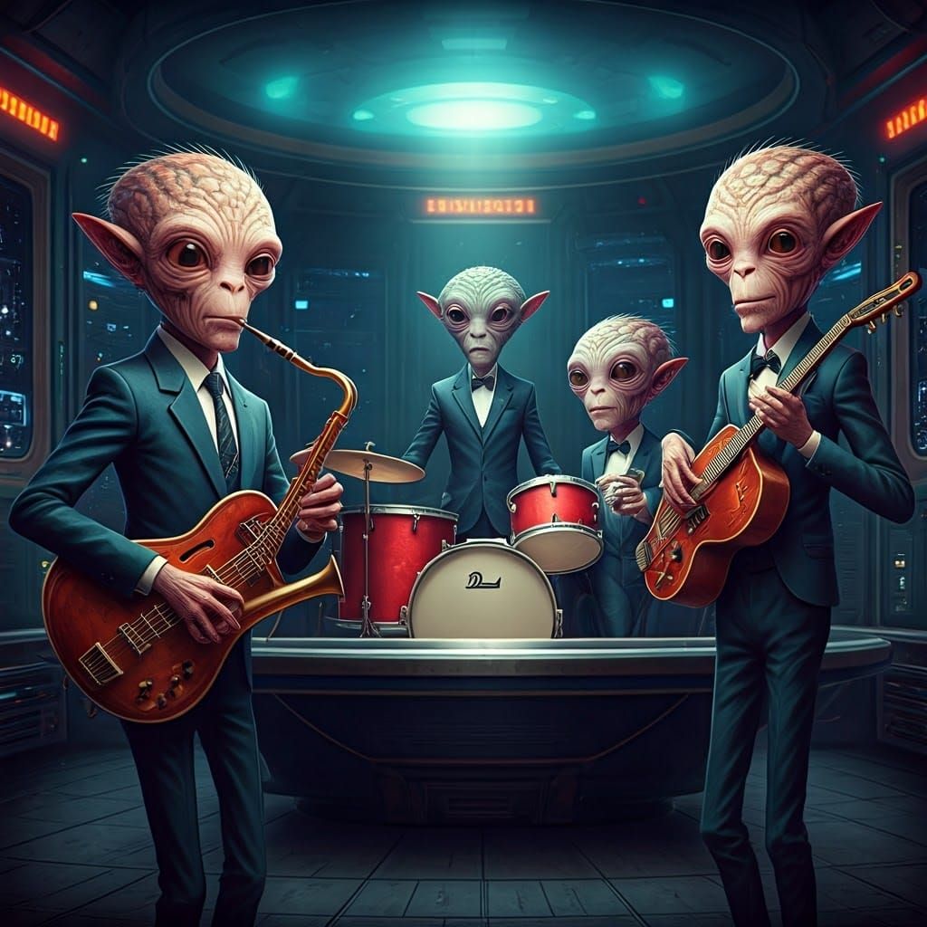 Cosmic Jazz Quartet in Intergalactic Style