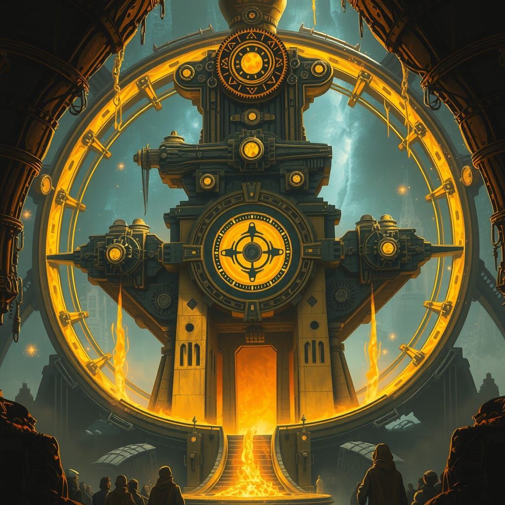 Cosmic Forge: Ancient Temple-Machine Born of Living Reality