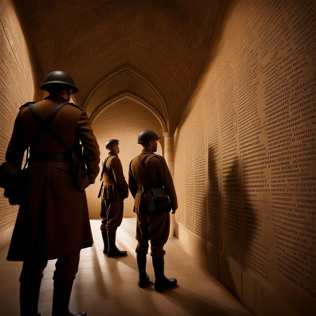 Ghosts at Thiepval Monument: World War I Remembrance
