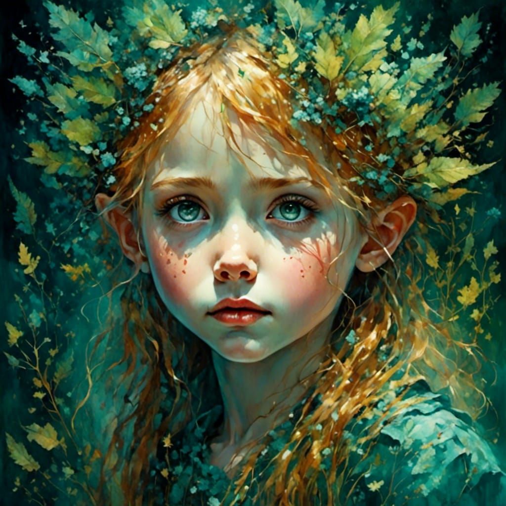 Moody but Cute Portrait of a Carne Girl