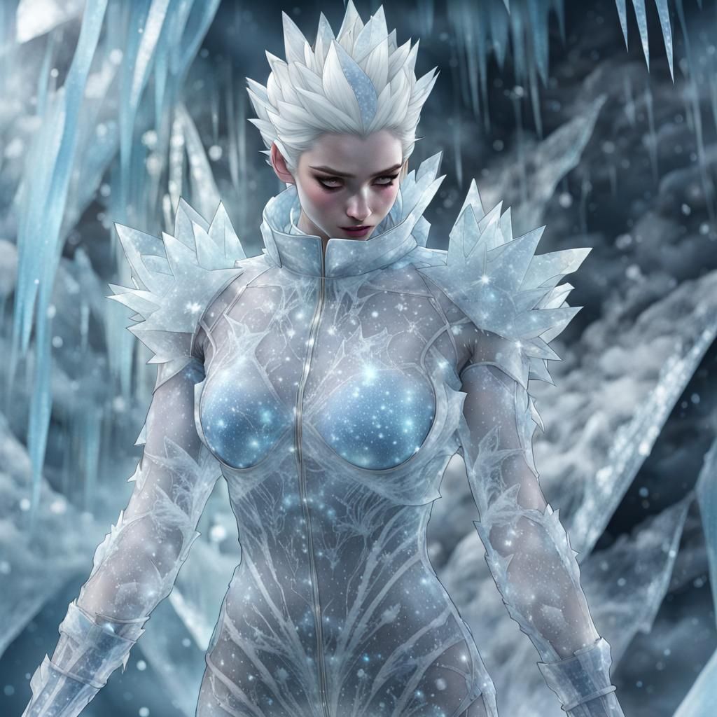 Frozen Marble Crystalline Suit Design