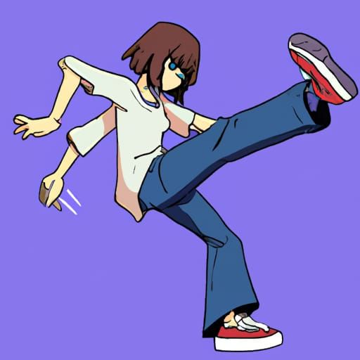 Serial Experiments Lain Does the Stanky Leg