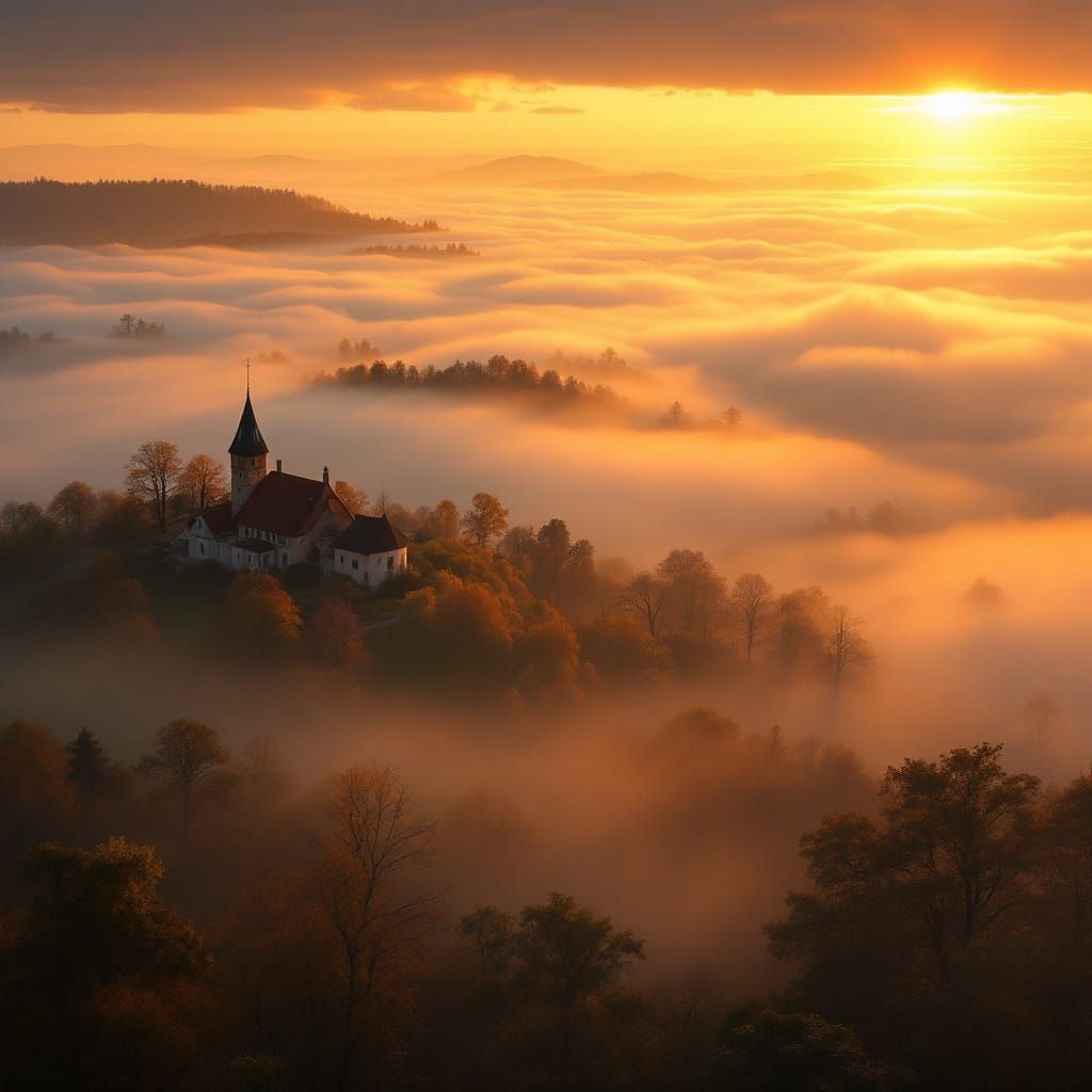 Golden Hour in Maramures Landscape