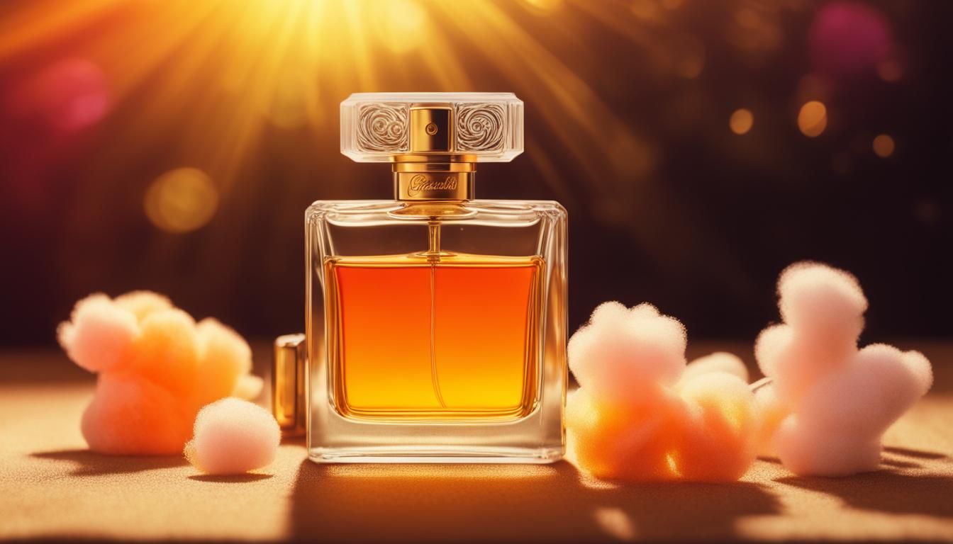 Candycotton Perfume in 70's Movie Poster Style