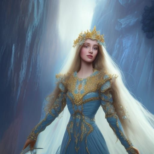 Fantasy Portrait of a Young Princess in Deep Color