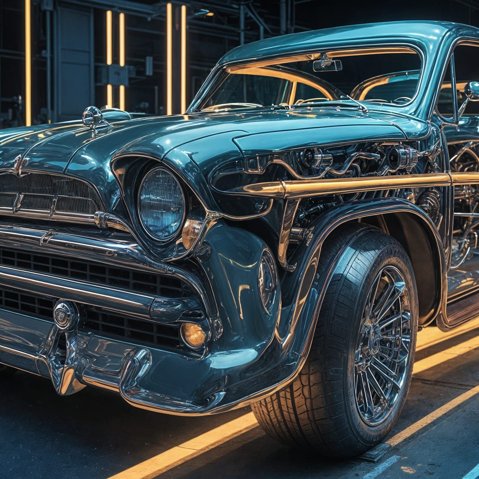 Jesus Built My Hotrod: AI Generated Concept