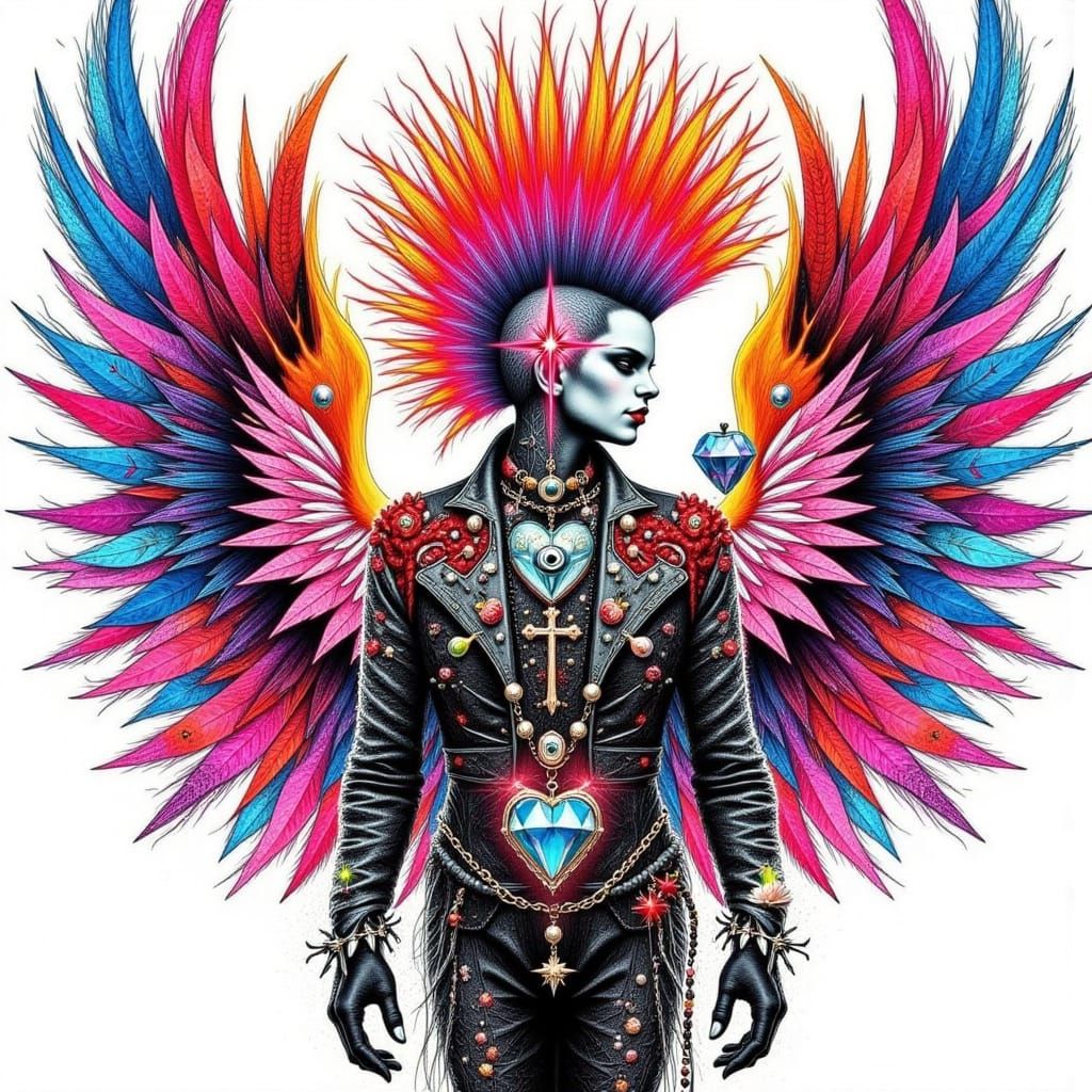 <lora:Punk Faith 1:1.0>  Punk Faith, Our Lady Of Social Awar...