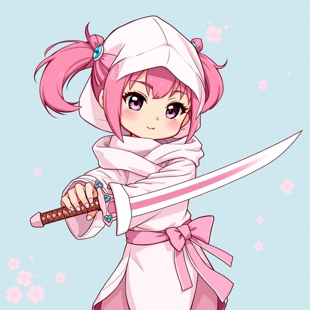 Kawaii pink Kunoichi