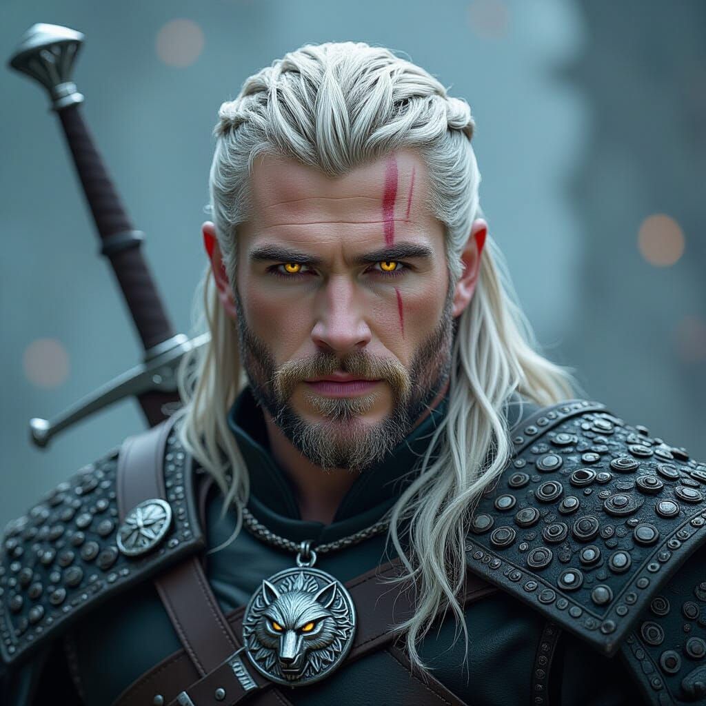 Liam Hemsworth as Geralt: Dark Fantasy Witcher