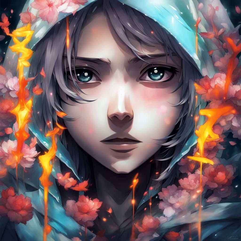 Ethereal Anime Figure Appears and Disappears