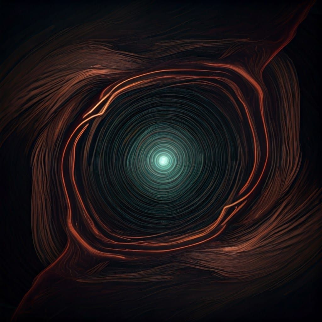 Surreal Vortex of Angels and Demons