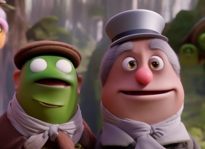 Wacky Pooters in Urinetown with Mandelbulb People