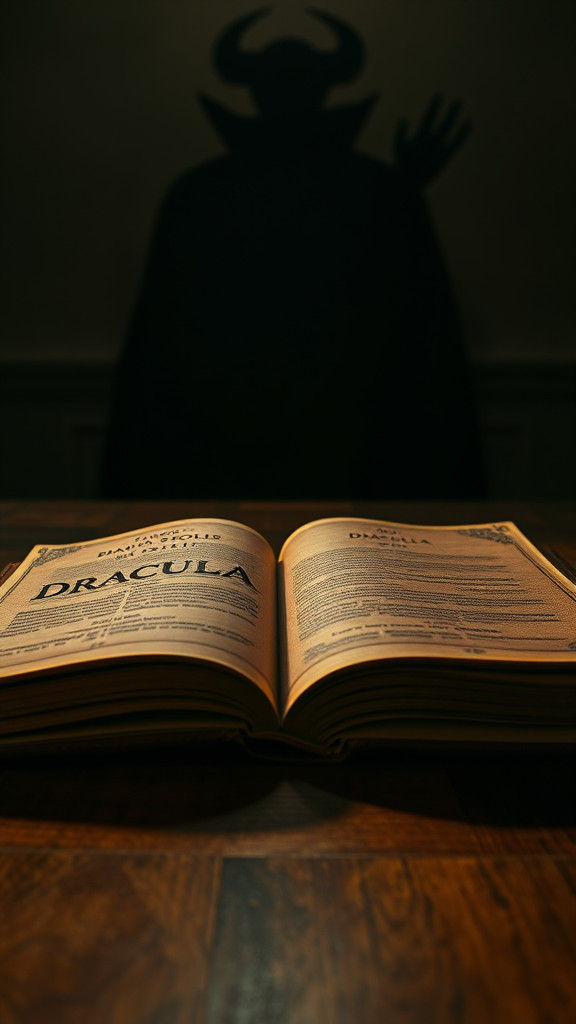 Dracula Book Still Life in Cinematic Style