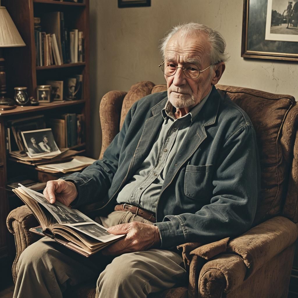 Bittersweet Memories: An Old Man's Photo Album