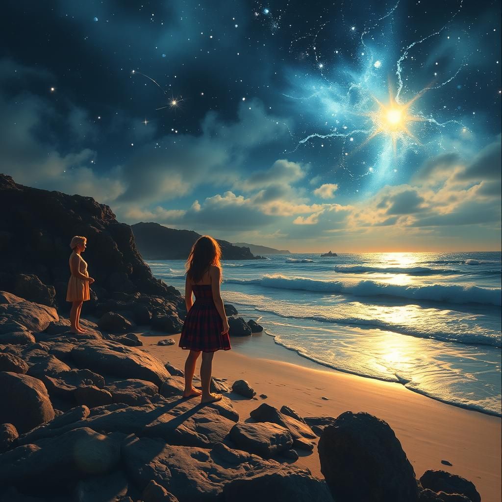 Longing for a Distant Heaven: An AI Image