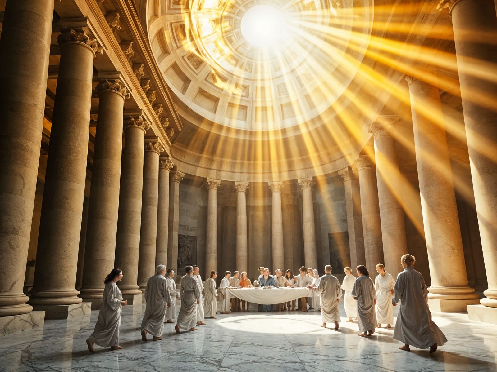 Sacred Temple Hall of Celestial Light