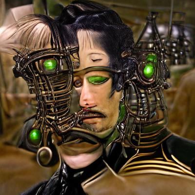 Surreal Steampunk Borg Assimilation Dream