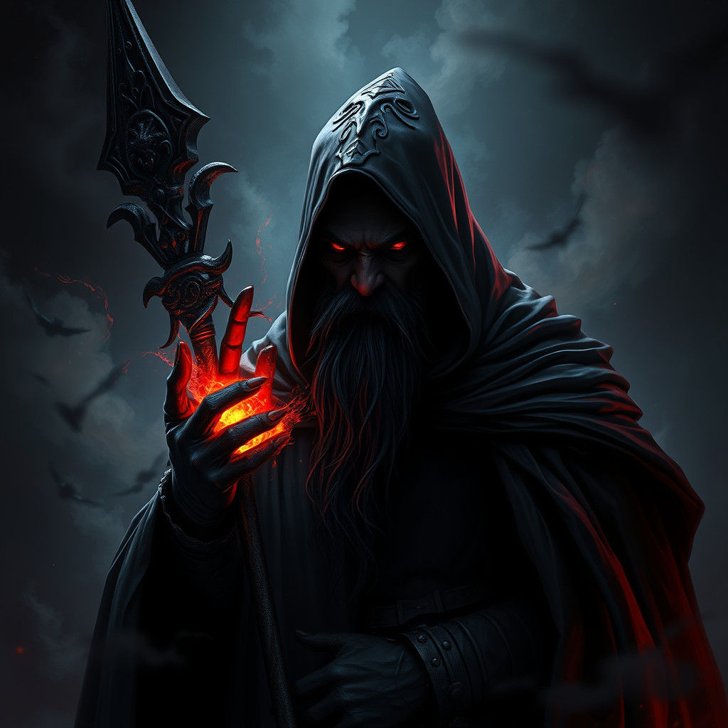 Dark Lord Villain Radiating Malevolent Energy