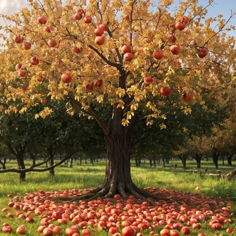 Autumn Apple Orchard Harvest: A Bountiful Scene