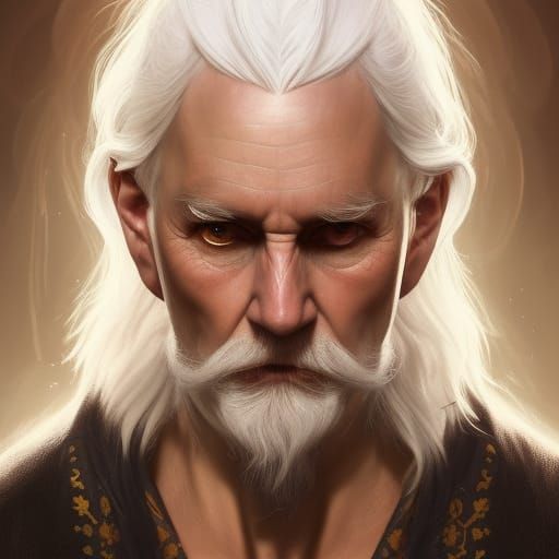 Raistlin Majere: Hyperdetailed Wizard Portrait