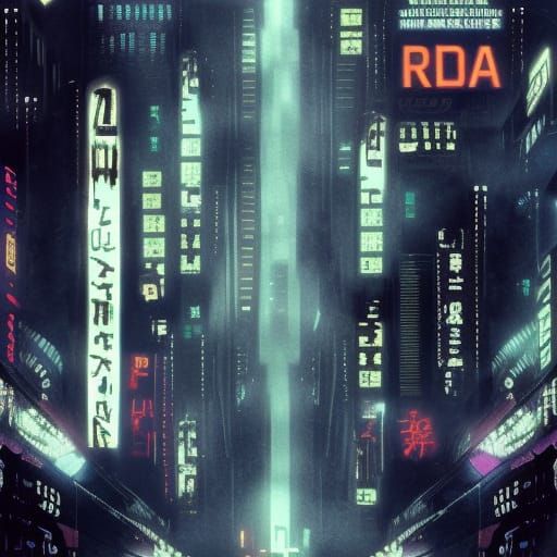 Blade Runner Poster Reimagined: Epic Cinematic Digital Art