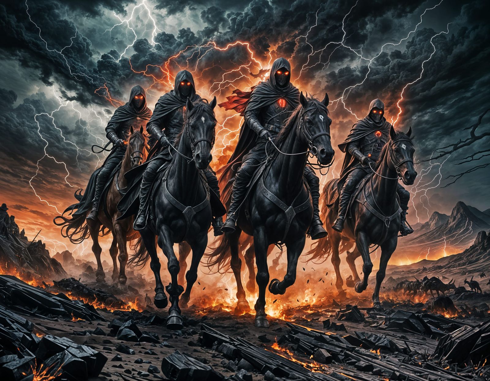 Apocalyptic Riders on a Path of Destruction