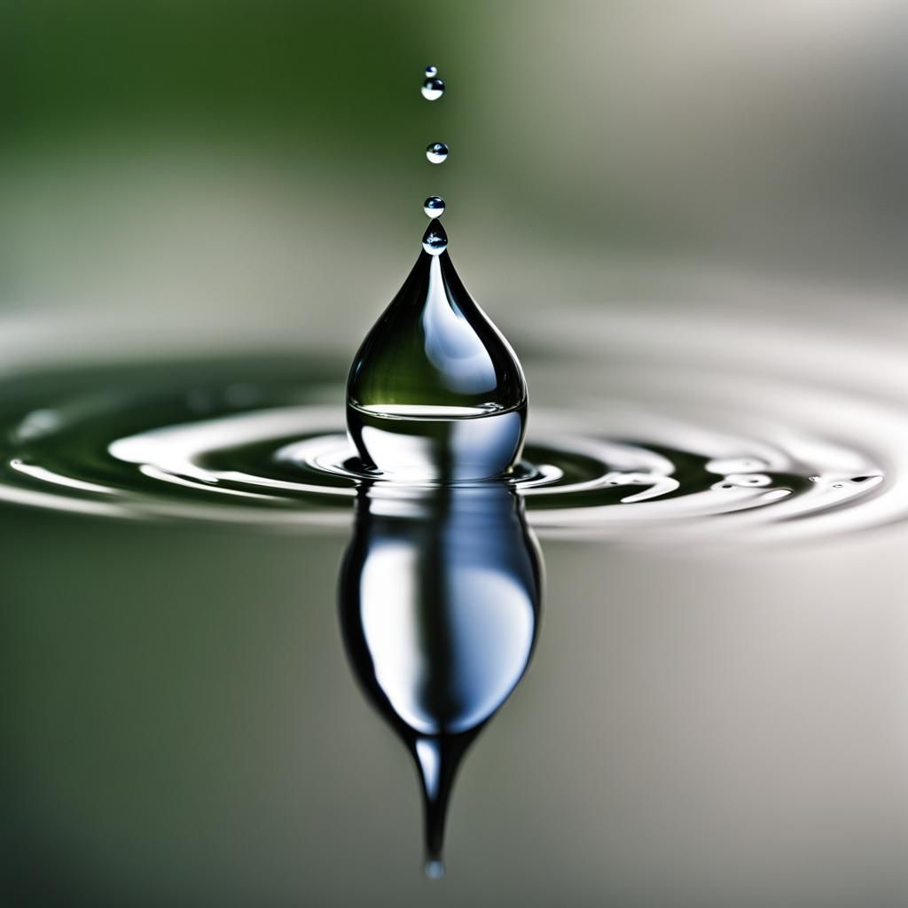 Close-up of a Single Water Drop