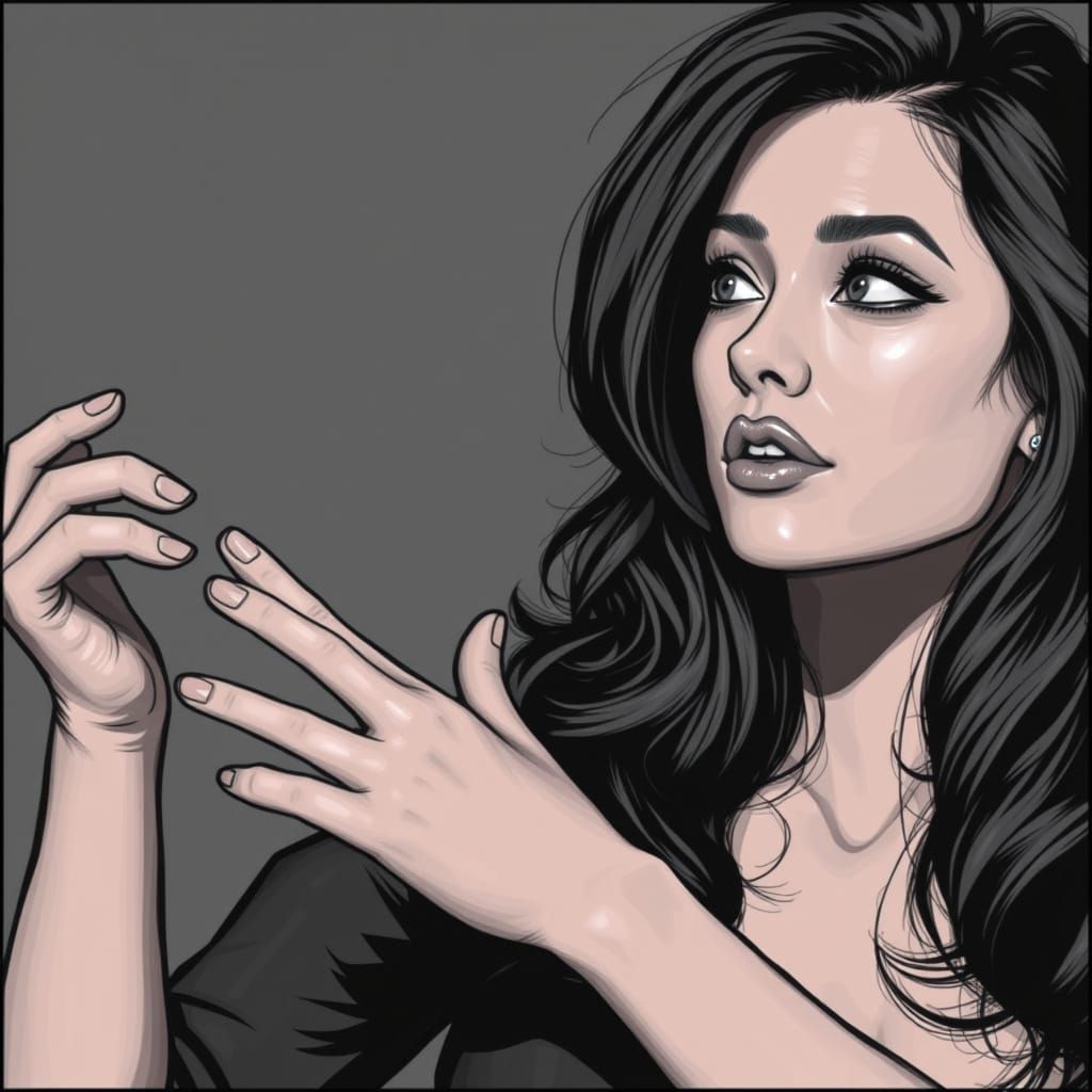 Sultry Woman Explores Complex Mechanism