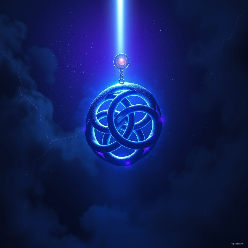 Mystical Oracle Node Illuminated by Cosmic Light