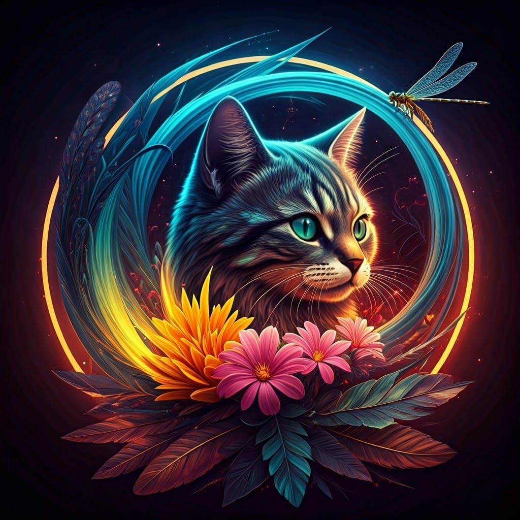 Vibrant Whimsical Stained Glass Artwork