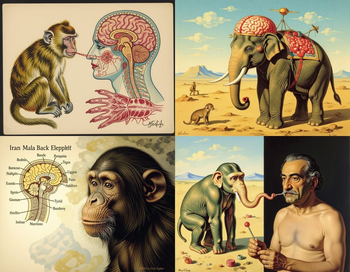 Surreal Mutant Creature Inspired by Iranian Art