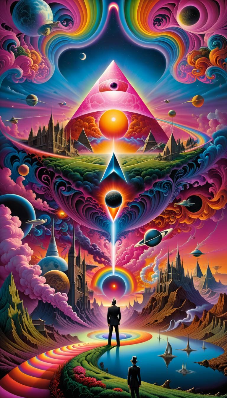 Surreal Psychedelic Tribute to Pink Floyd