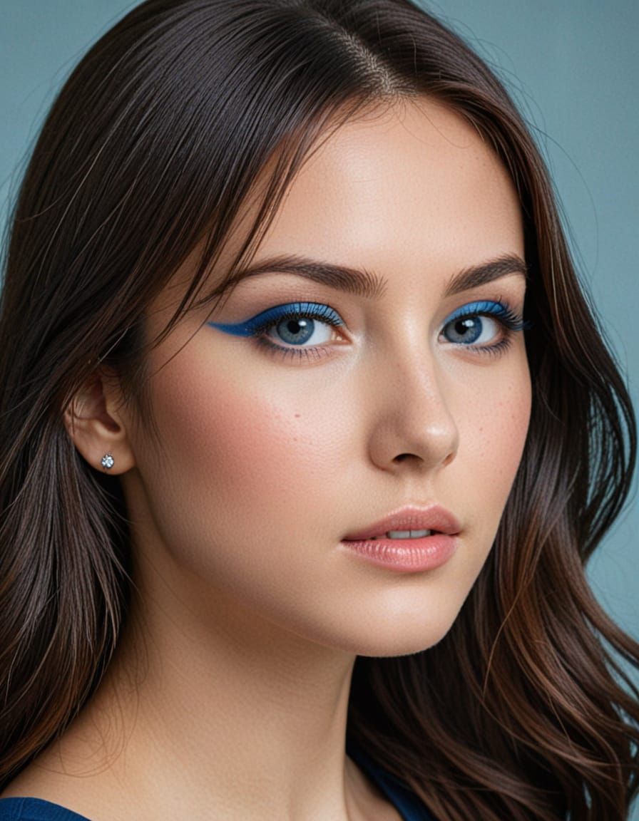 Abstract Blue Color Study