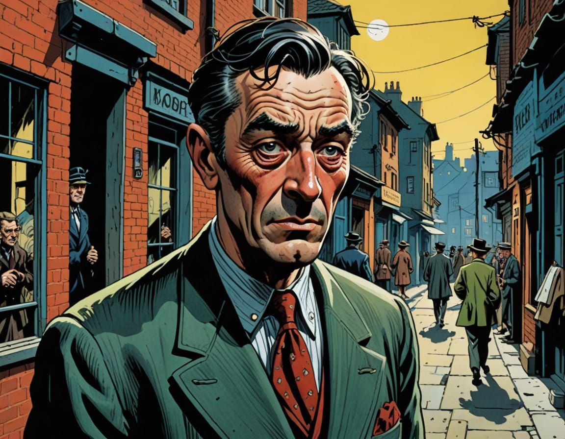 Vibrant Graphic Novel Character with Distinctive Features