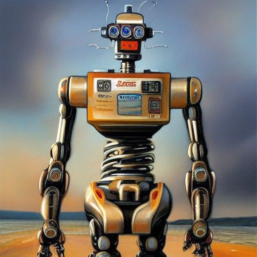 Robot in Style of James Gurney