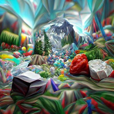 Abstract Crystal Formation: A Study in Light